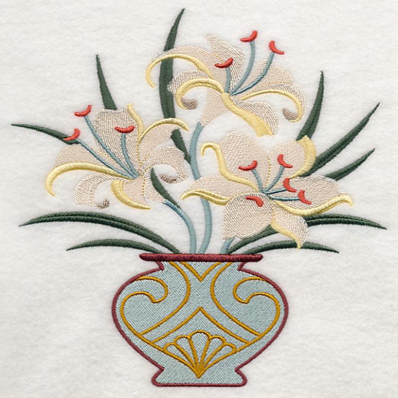 Art Deco Lily Bouquet