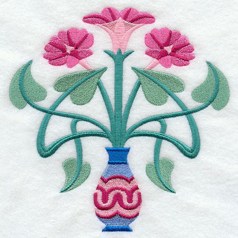 Art Deco Morning Glories