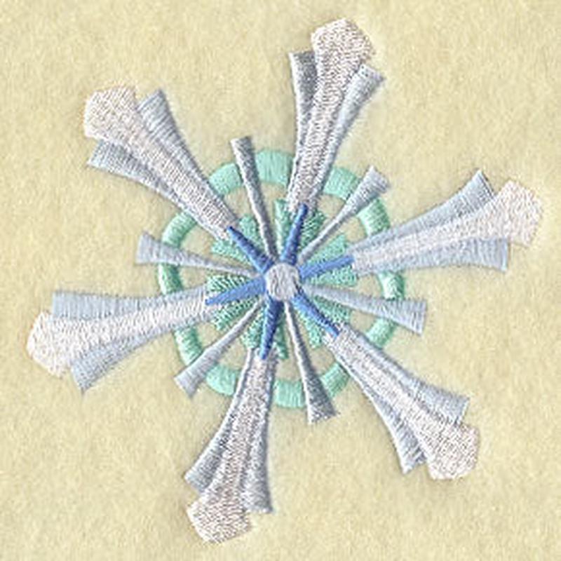 Art Deco Snowflake Flourish