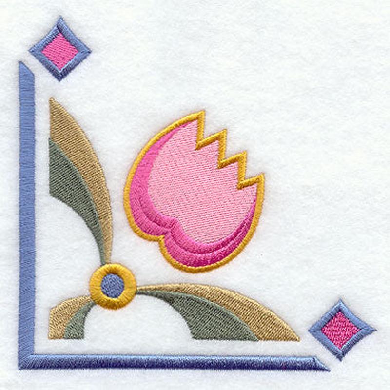 Art Deco Tulip Corner