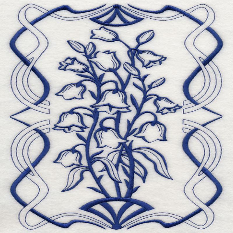 Art Nouveau Bellflower (Bluework)