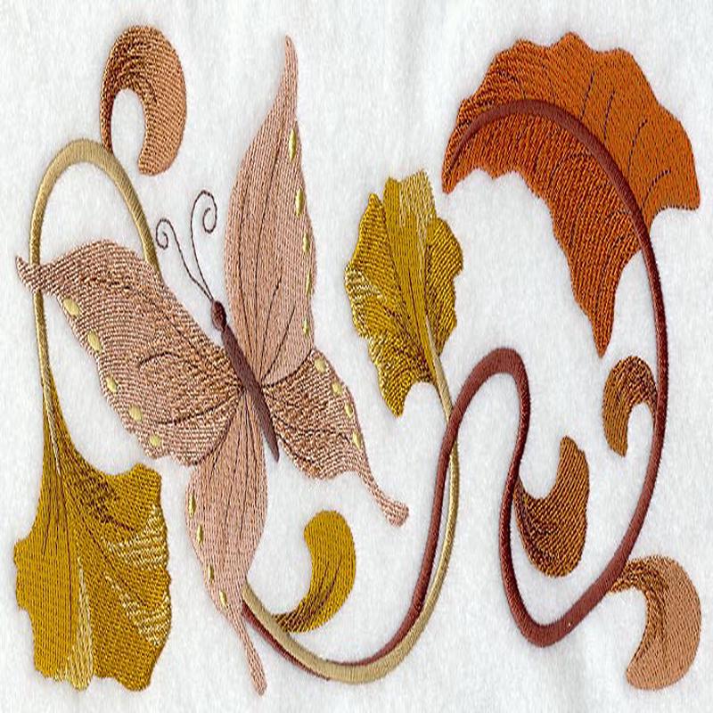 Art Nouveau Butterfly Rectangle