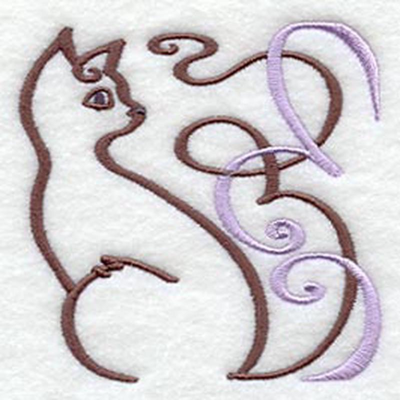 Art Nouveau Cat Accent