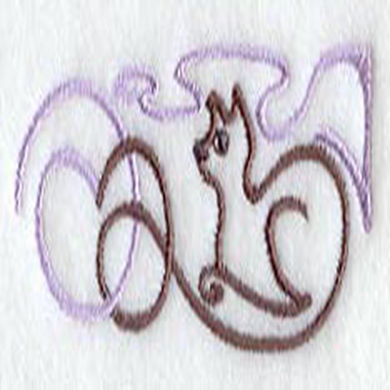 Art Nouveau Cat Border