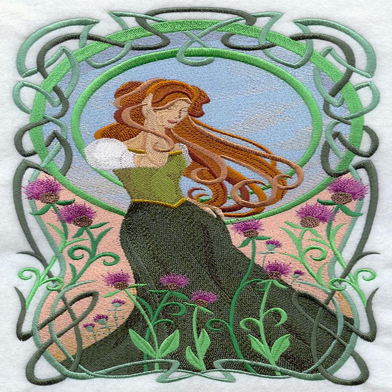 Art Nouveau Celtic Beauty