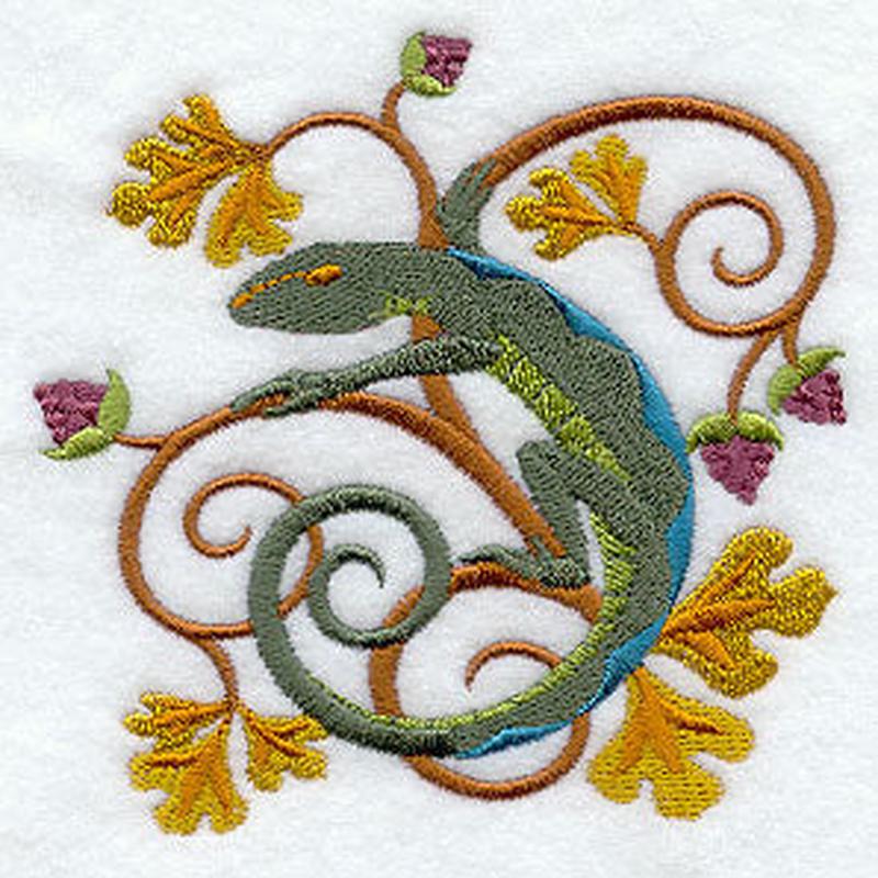 Art Nouveau Chameleon