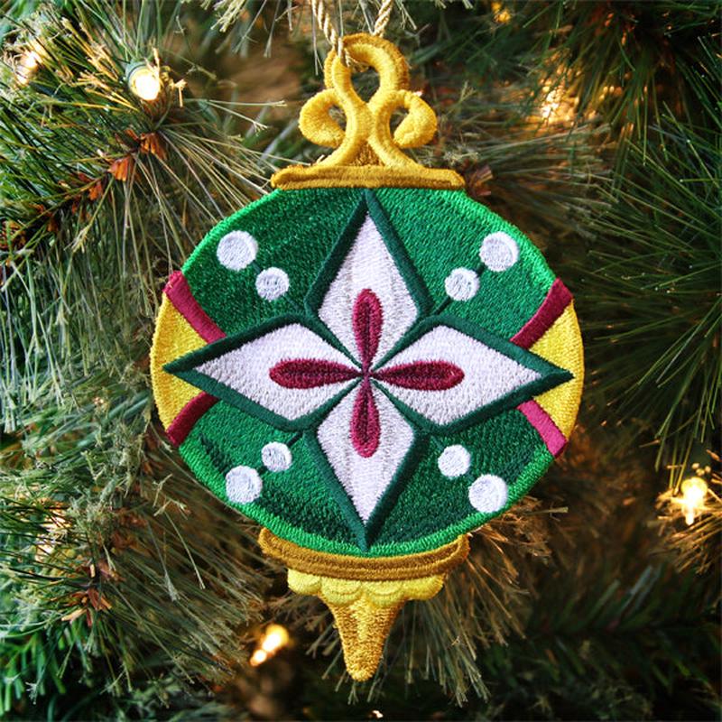 Art Nouveau Christmas Ornament (In-the-Hoop)