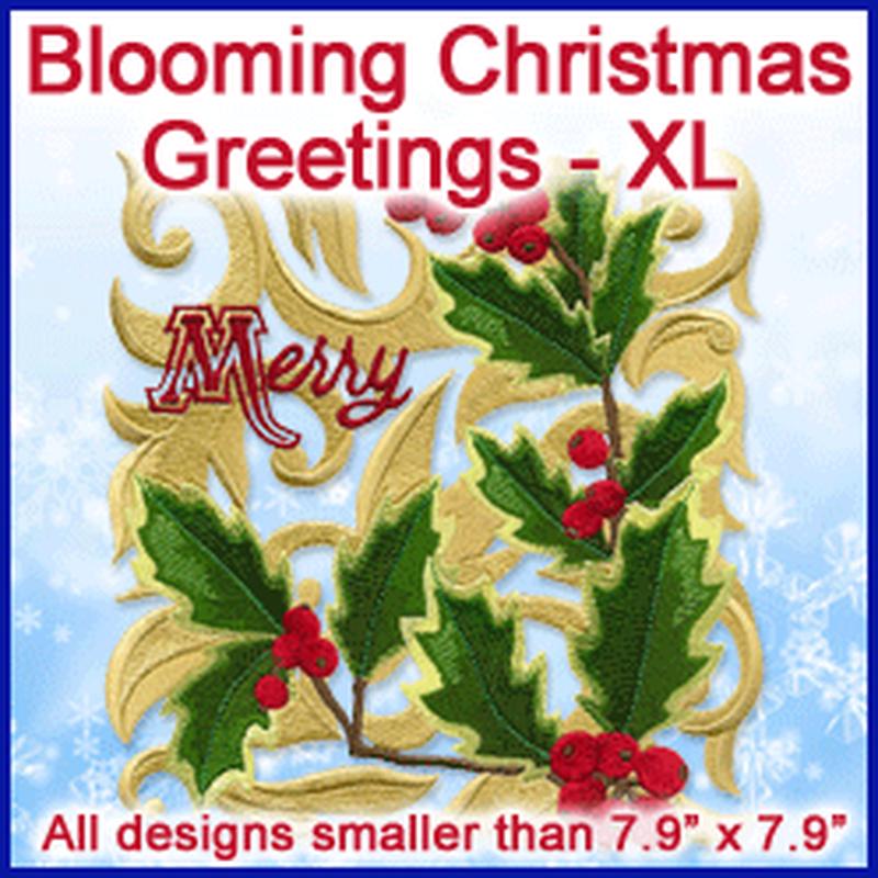 A Blooming Christmas Greetings Design Pack
