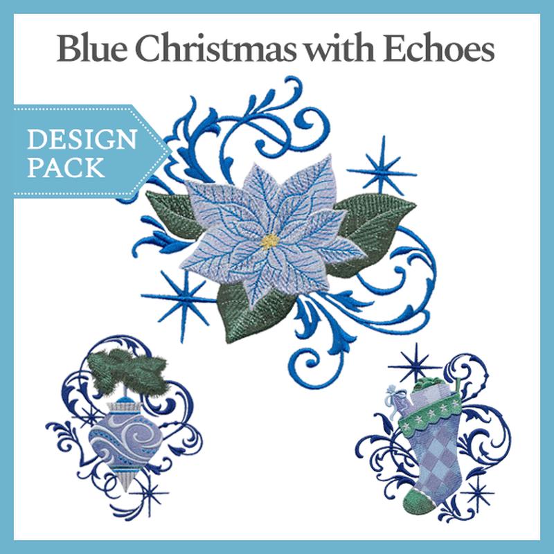 A Blue Christmas with Echoes Design Pack