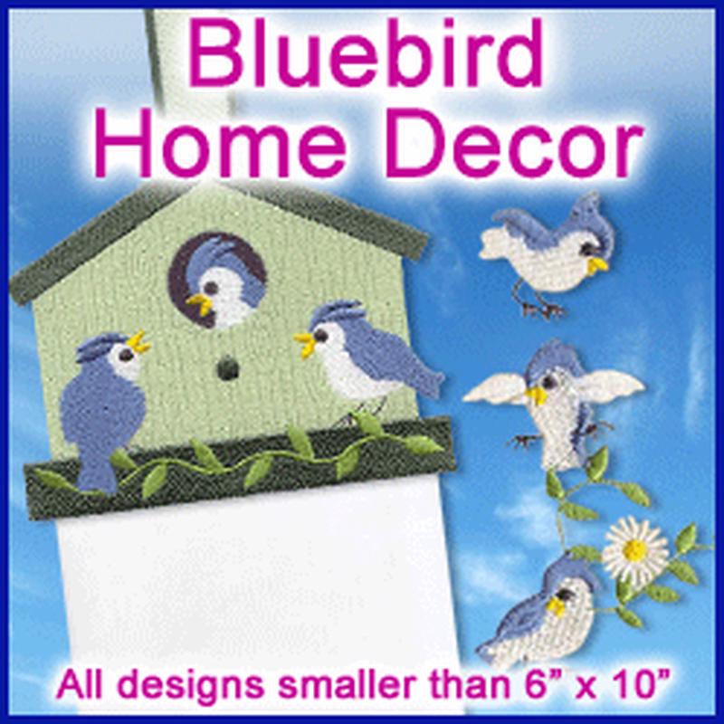 A Bluebirds & Daisies Home Decor Design Pack