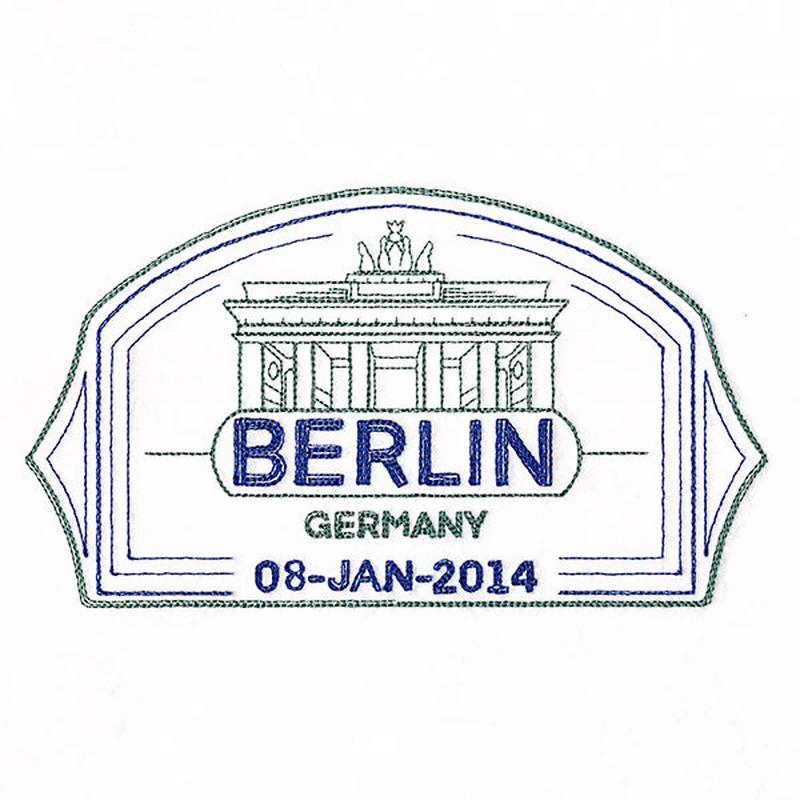 Around the World - Berlin Stamp