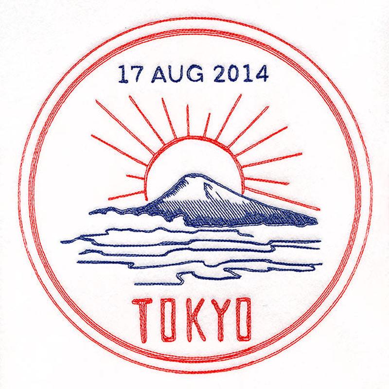 Around the World - Tokyo Stamp