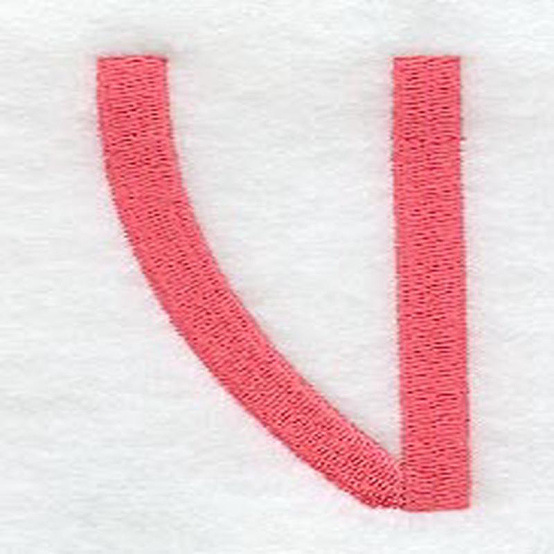 Art Block Letter V (3 Inch)