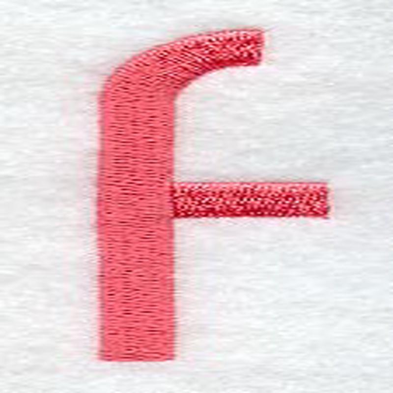 Art Block Lower Case Letter f (3 Inch)