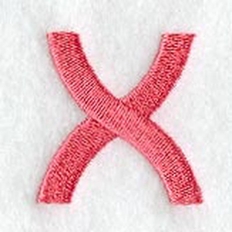 Art Block Lower Case Letter x (3 Inch)