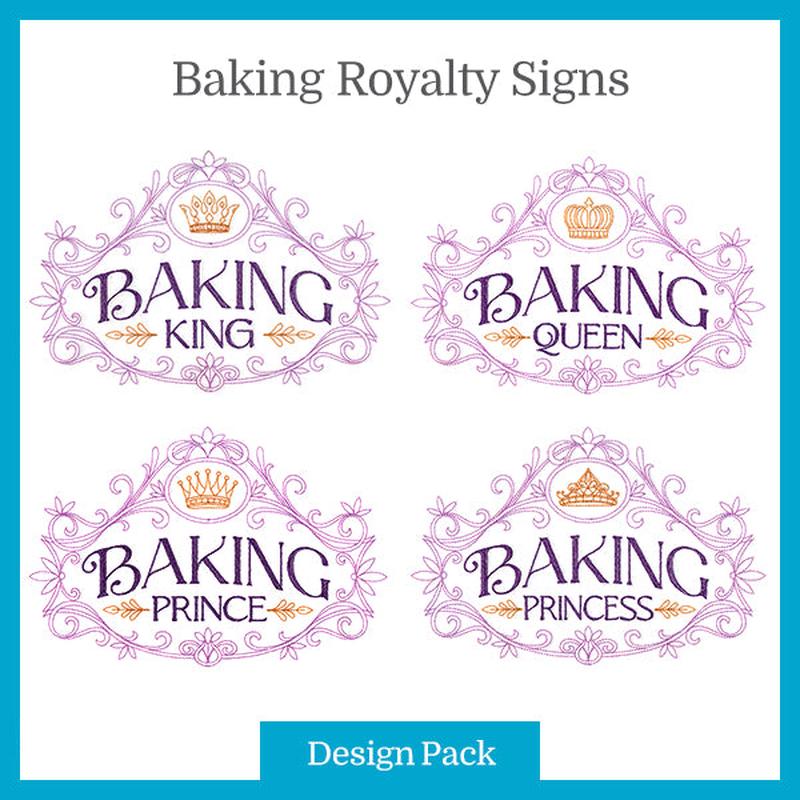 A Baking Royalty Signs Design Pack