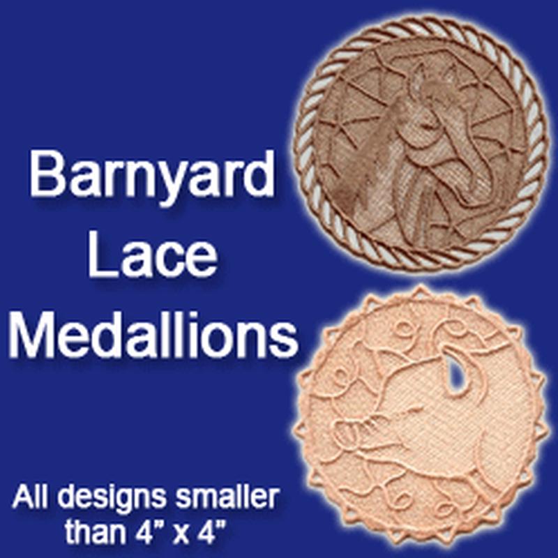 A Barnyard Medallions (Lace) Design Pack