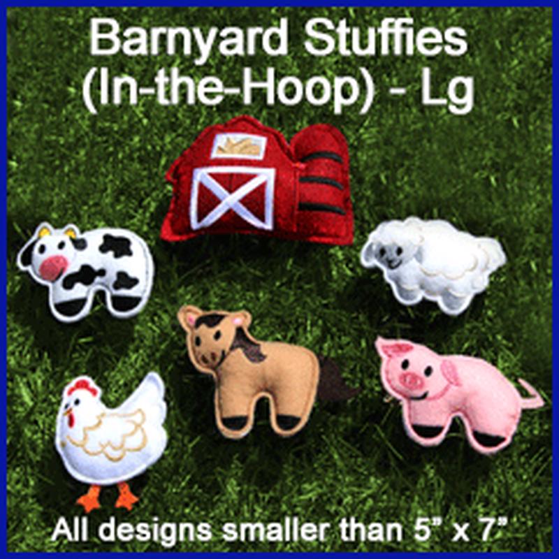 A Barnyard Stuffies (In-the-Hoop) Design Pack