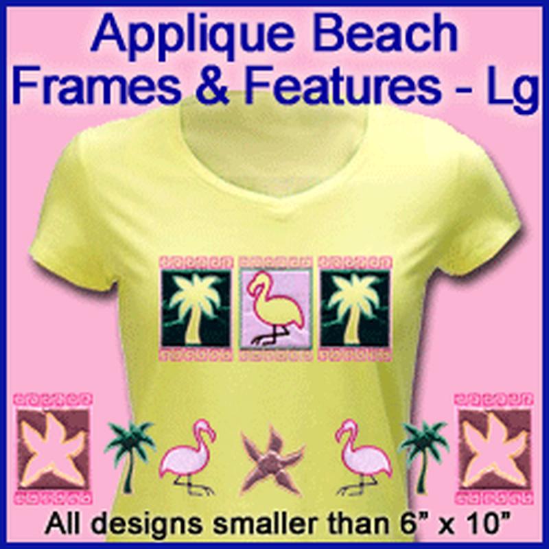 A Beach Frames & Features Design Pack (Applique)