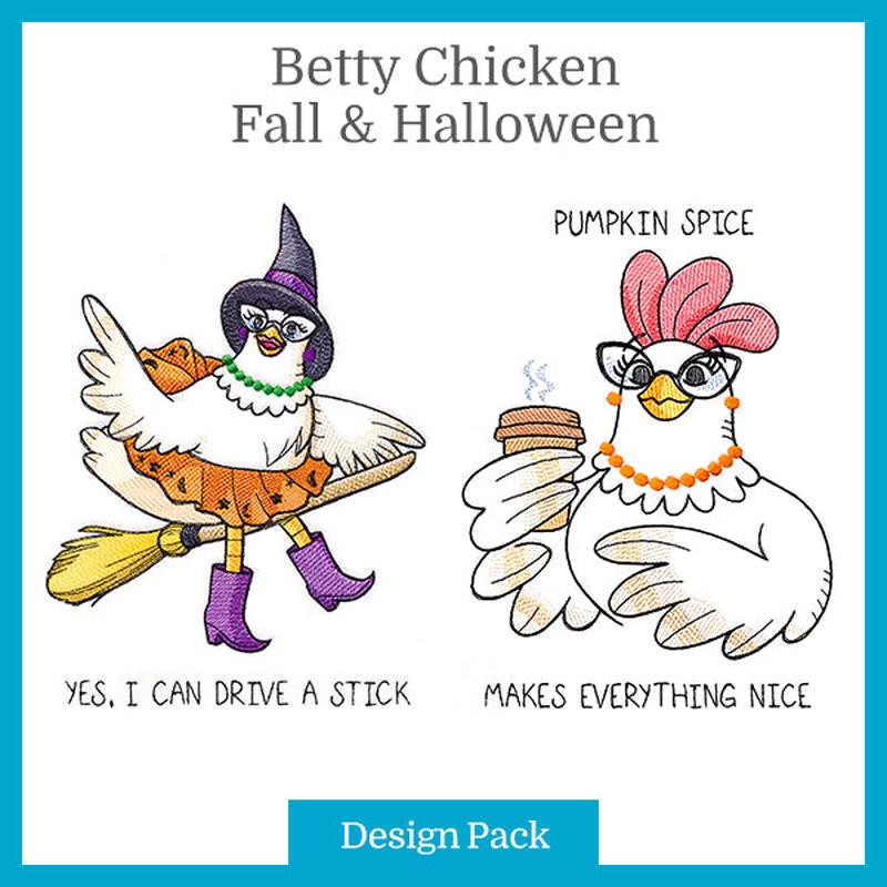 A Betty Chicken Fall & Halloween Design Pack