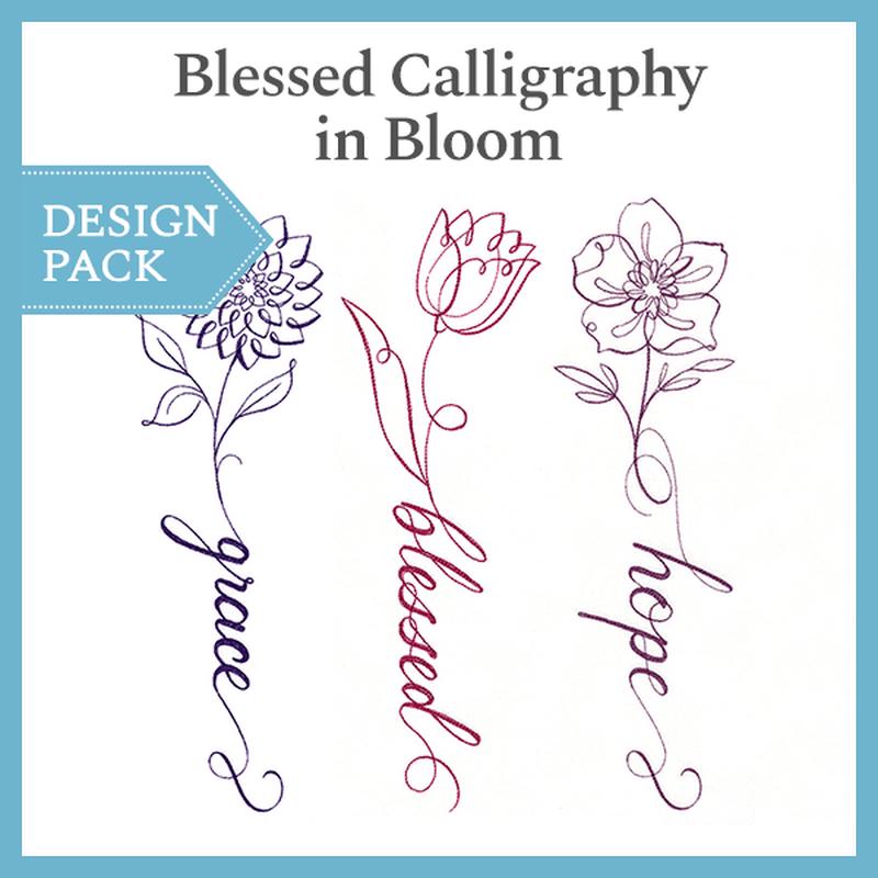 A Blessed Calligraphy in Bloom Design Pack
