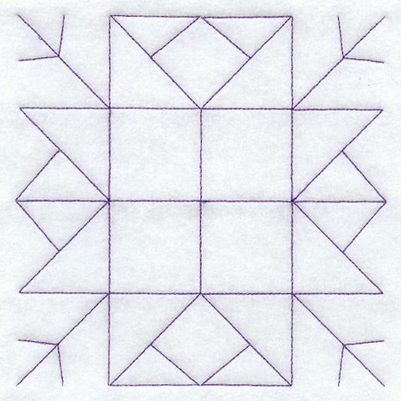 Arkansas Crossroads Quilting Square (Double Run)