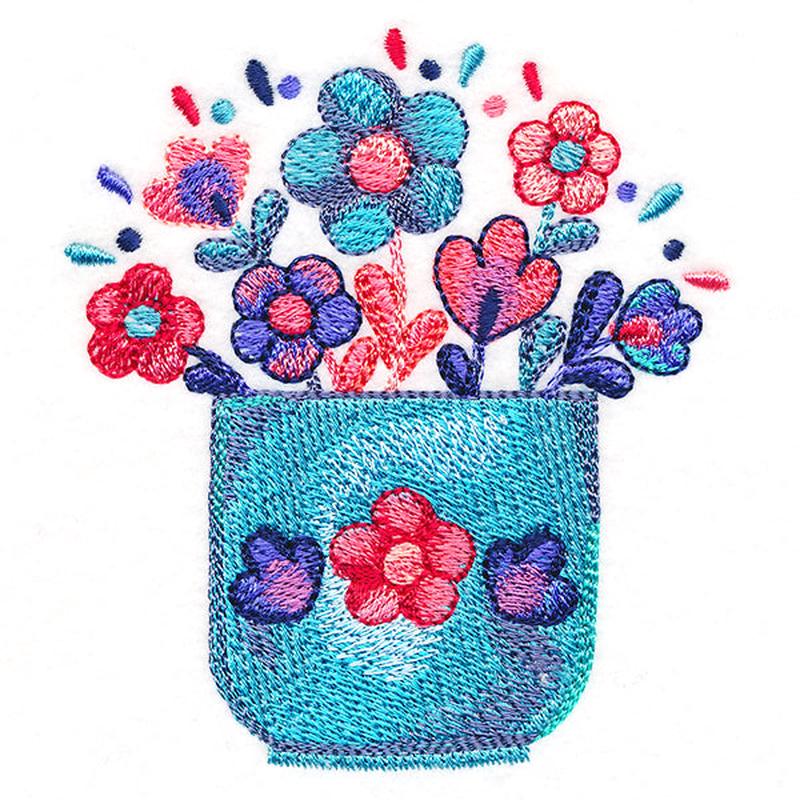 April Showers Flowerpot