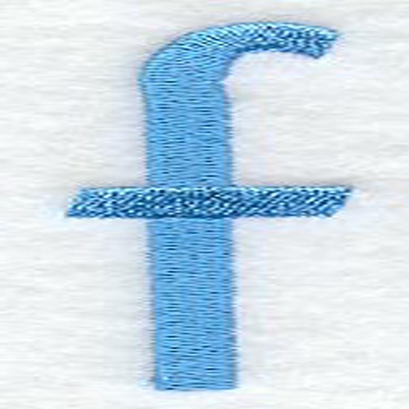 Architect Lower Case Letter f (3 Inch)