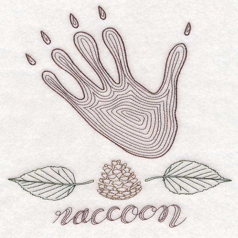 Animal Tracks - Raccoon (Vintage)