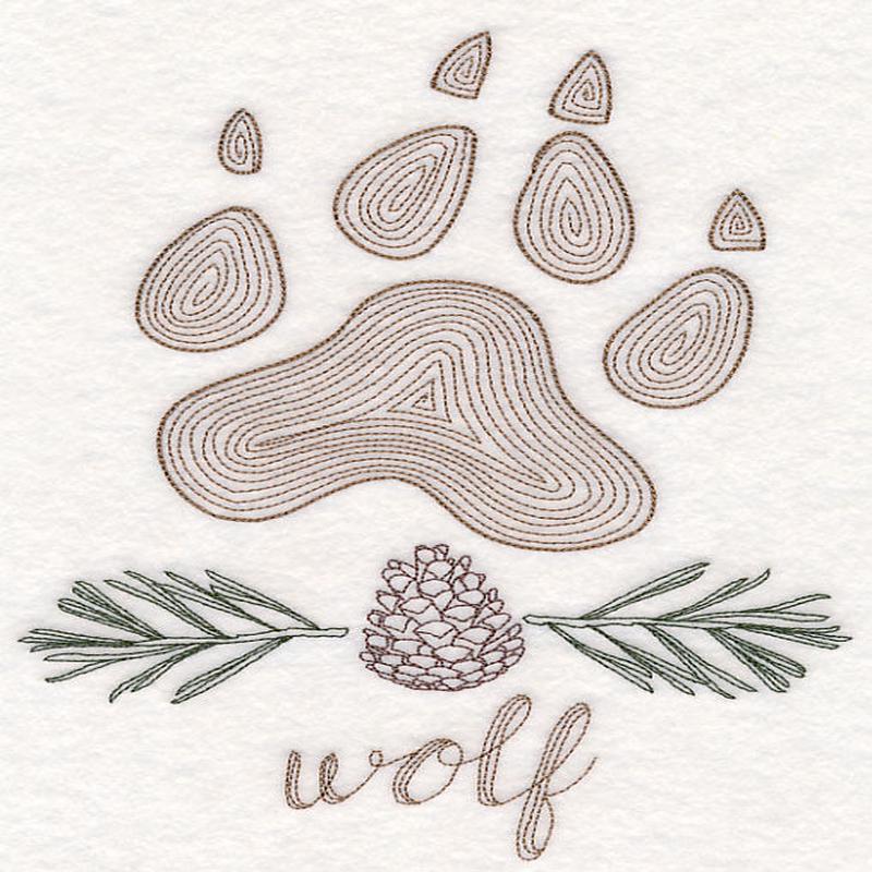 Animal Tracks - Wolf (Vintage)