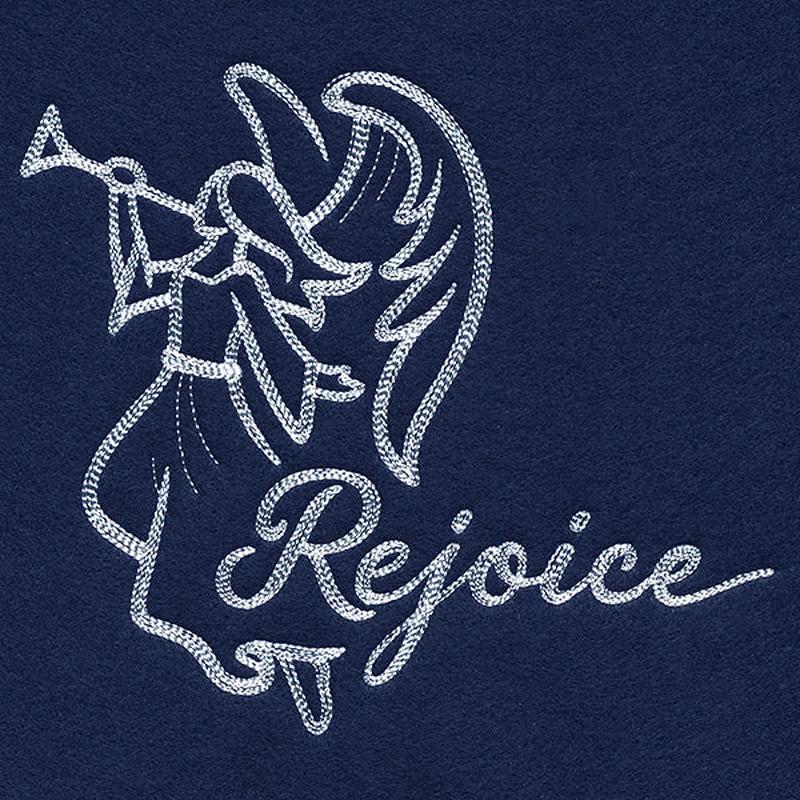 Angel with Rejoice (Whitework)