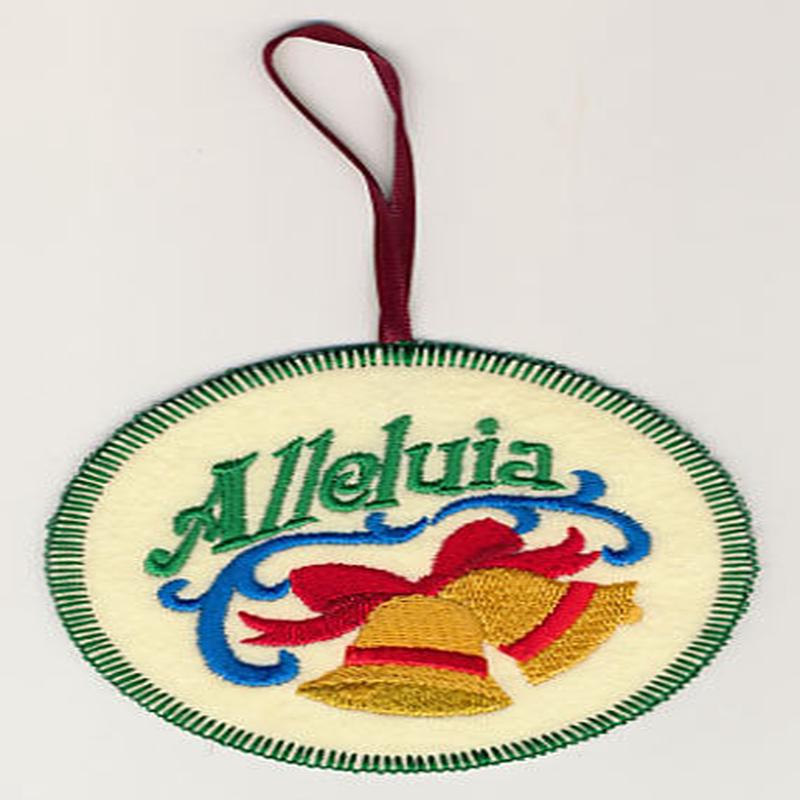 Alleluia Ornament (In-the-Hoop)