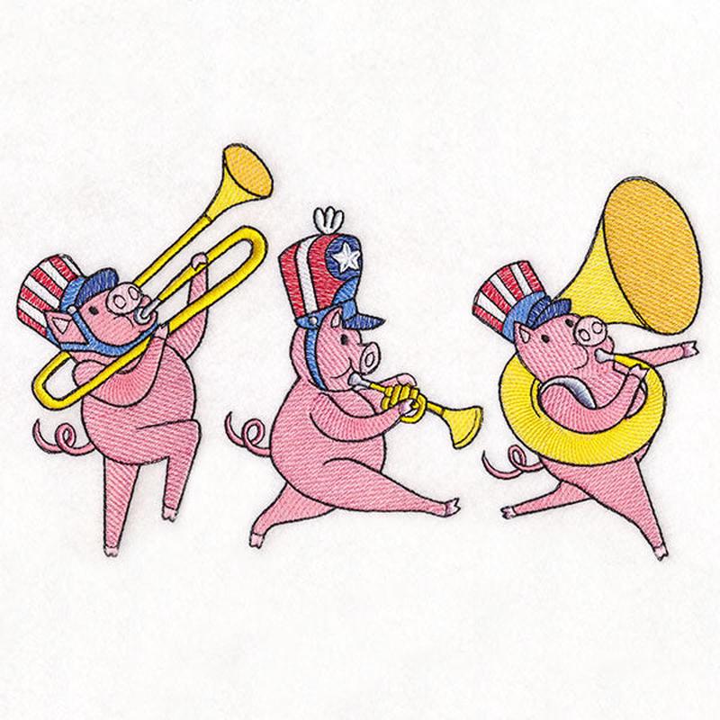 Americana Farm Parade - Pig Marching Band