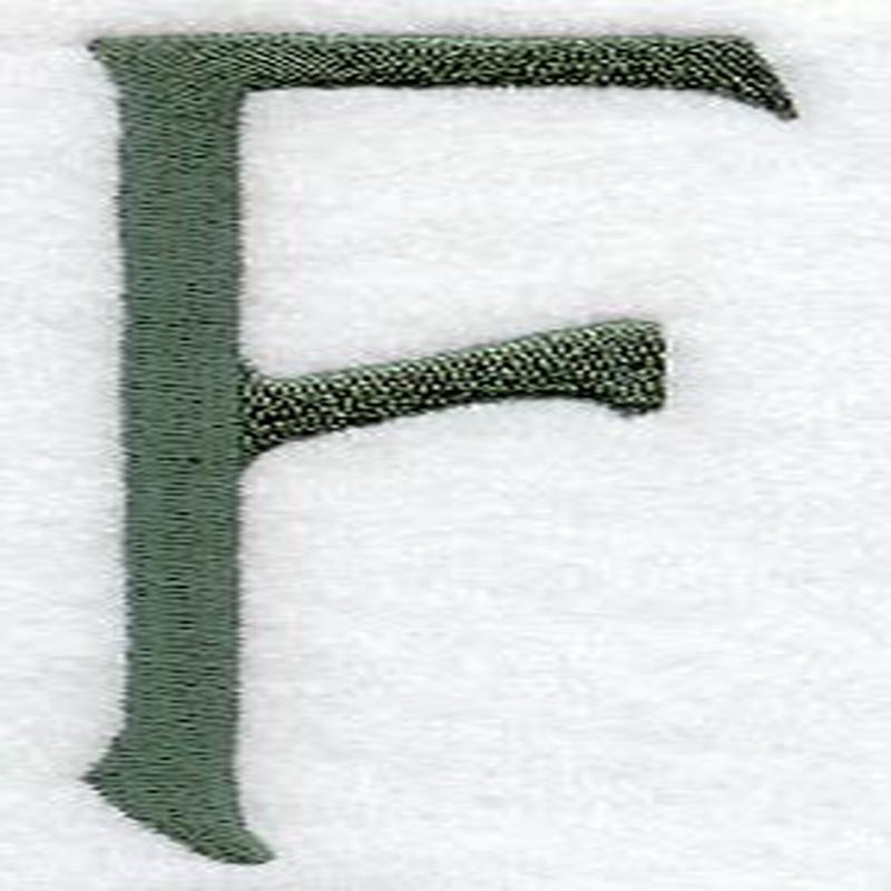 Agatha Letter F (3 Inch)