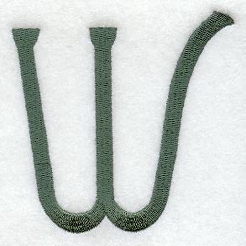 Agatha Letter W (3 Inch)