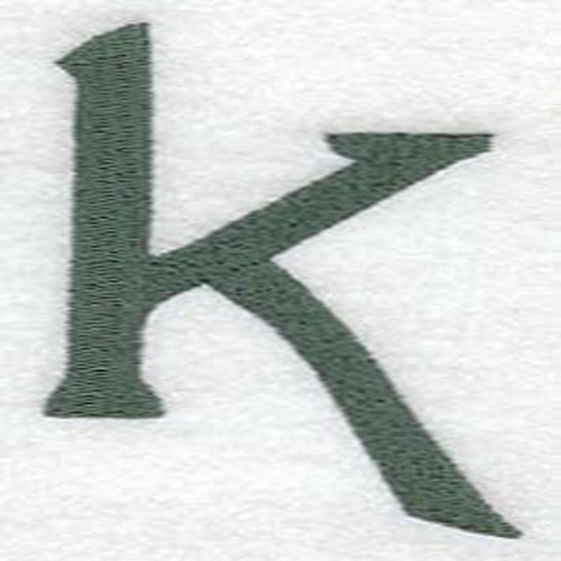 Agatha Lower Case Letter k (3 Inch)
