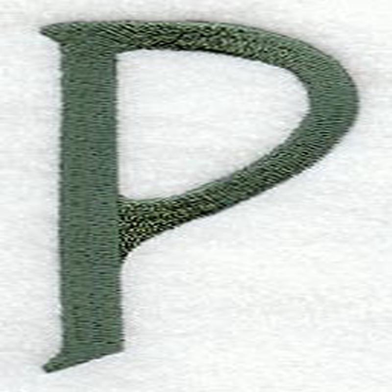 Agatha Lower Case Letter p (3 Inch)