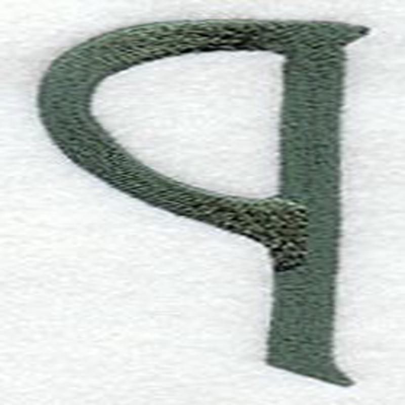 Agatha Lower Case Letter q (3 Inch)