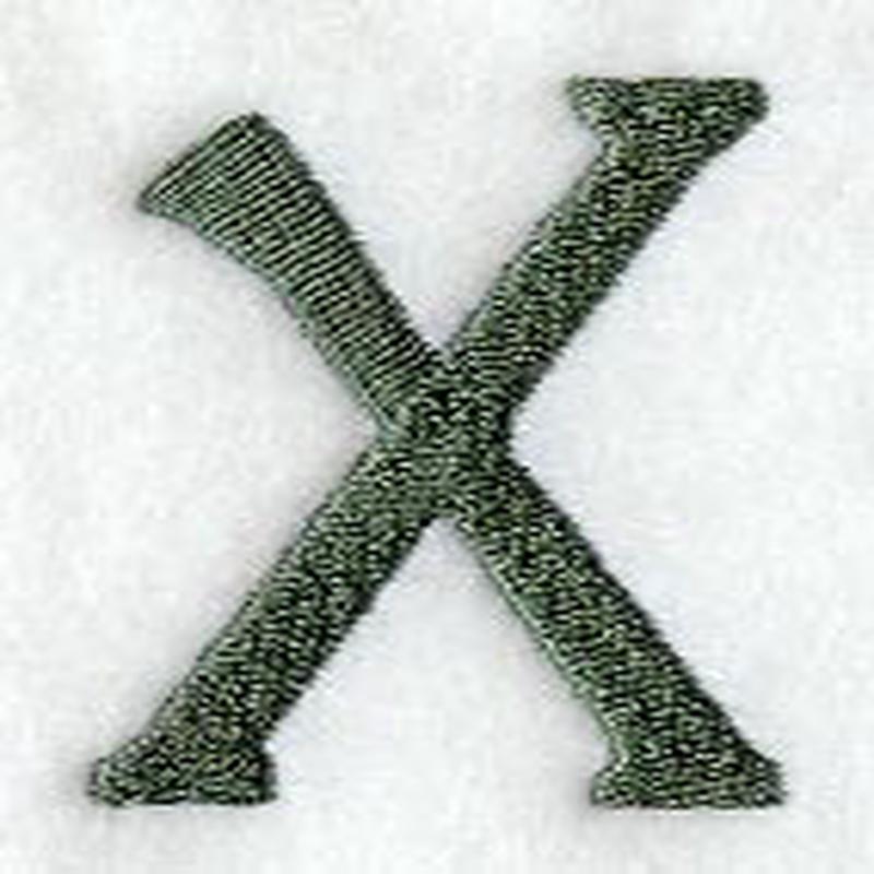 Agatha Lower Case Letter x (3 Inch)