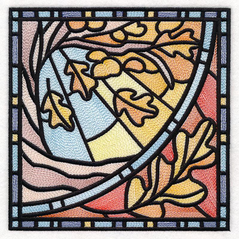 All The Seasons Stained Glass Tree - Fall