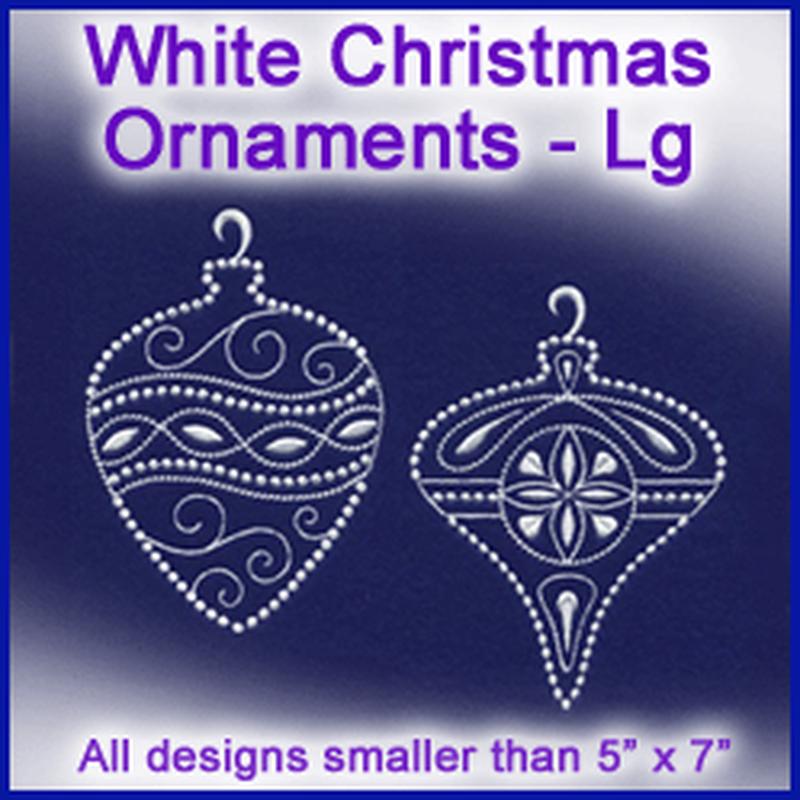 A White Christmas Ornaments Design Pack