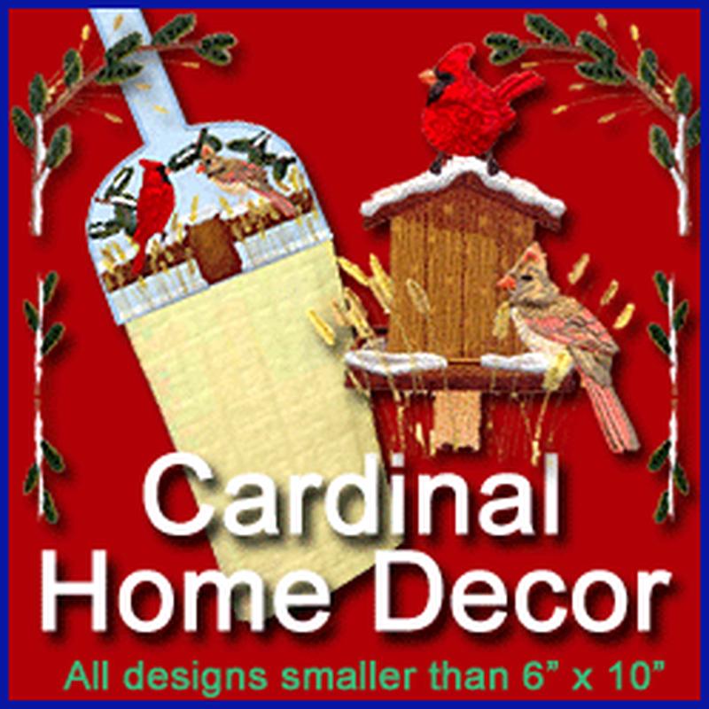 A Winter Cardinal Home Decor Design Pack