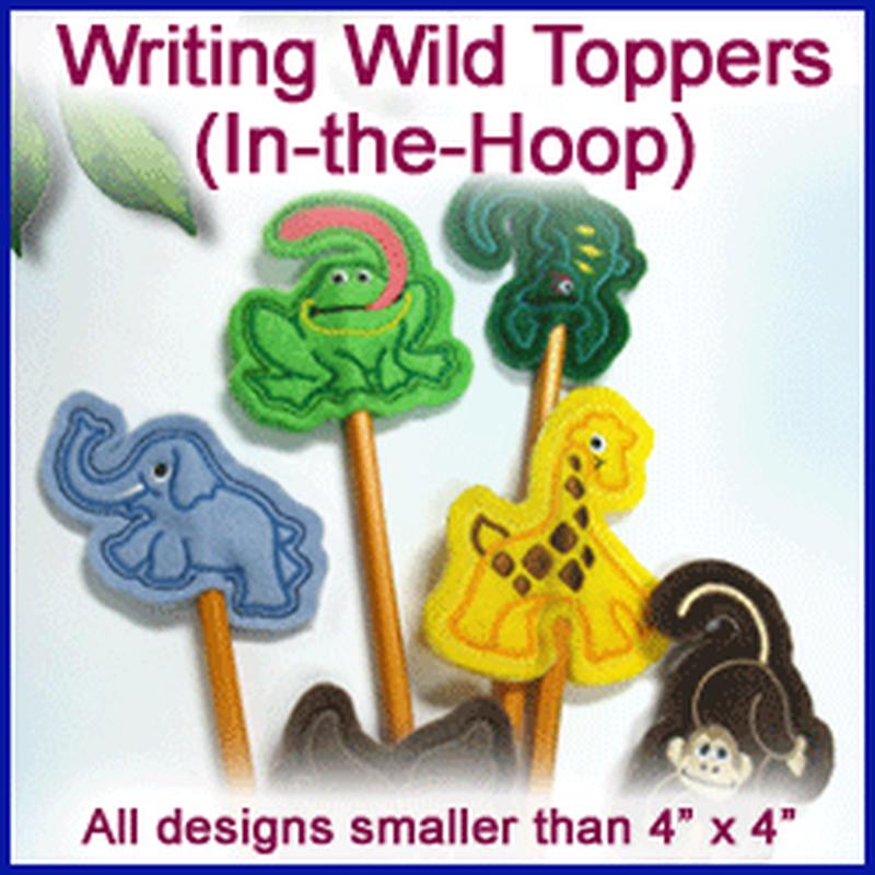 A Writing Wild Toppers (In-the-Hoop) Design Pack