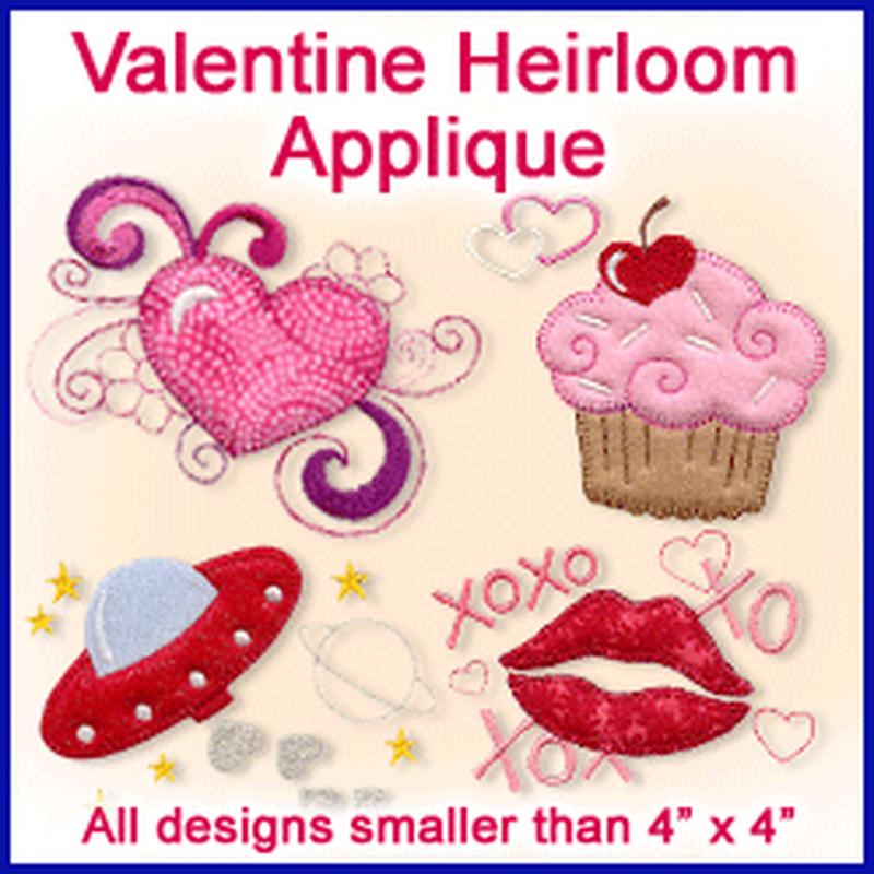 A Valentine (Heirloom Applique) Design Pack