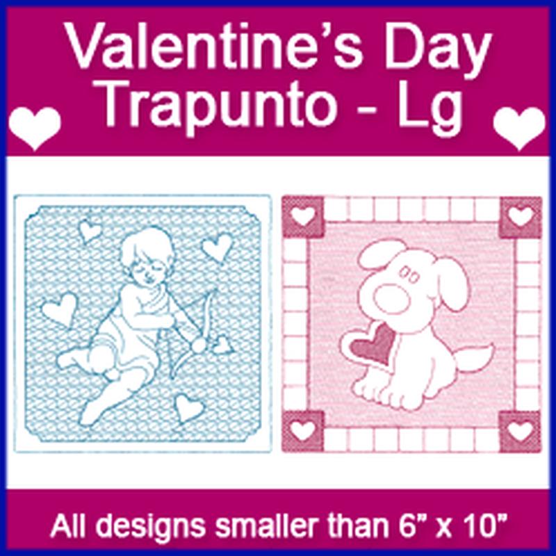 A Valentine's Day Squares Design Pack (Trapunto)