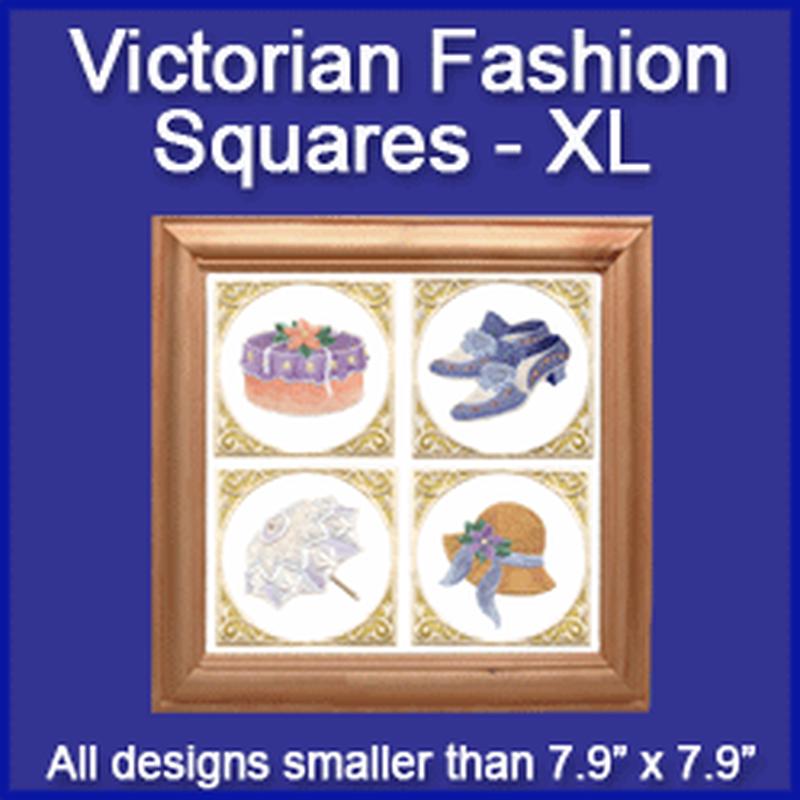 A Victorian Fashion Squares Design Pack