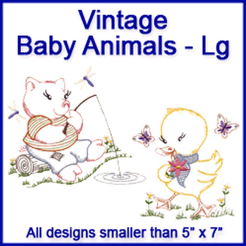 A Vintage Baby Animals Design Pack