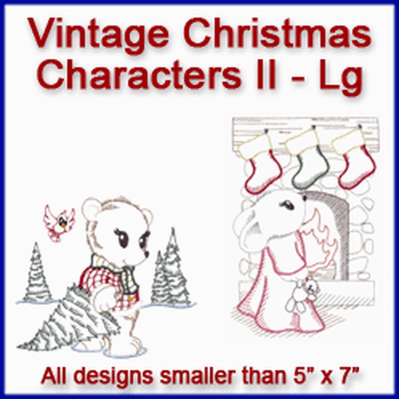 A Vintage Christmas Characters II Design Pack