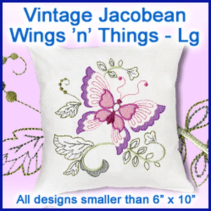 A Vintage Jacobean Wings 'n' Things Design Pack