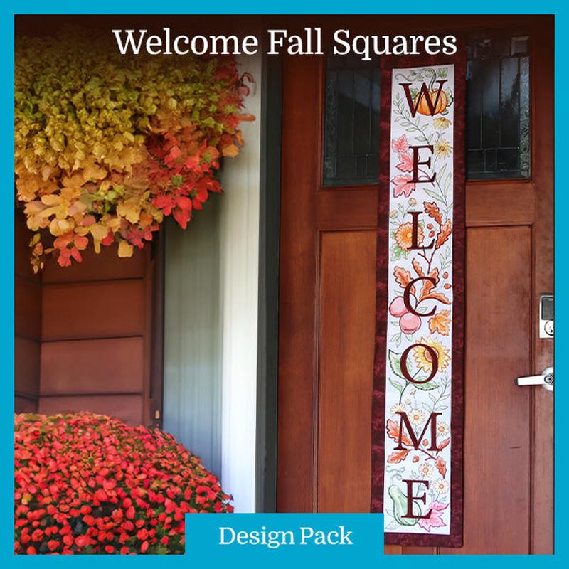 A Welcome Fall Squares Design Pack